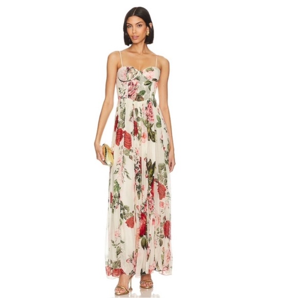Hemant & Nandita Naaz Floral Corset Maxi Dress - Picture 7 of 13